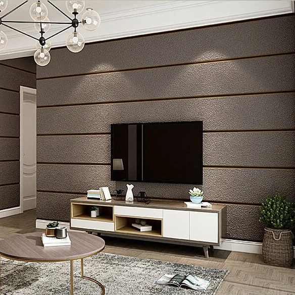 

Luxury Simple Modern Striped Wallpaper Marble Washable 3d Fine Leather Pattern Nonwoven Wallpaper Living Room Papel De Parede