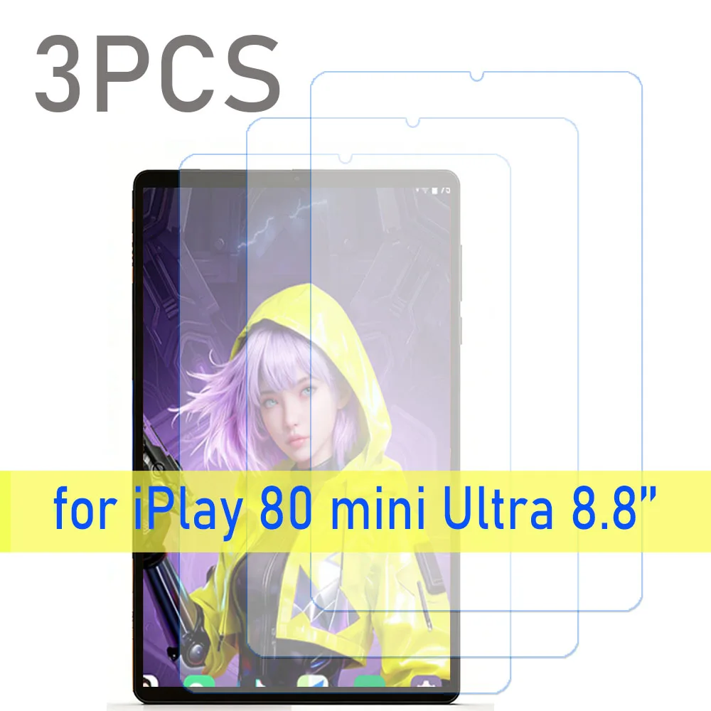 3PCS Tempered Glass For Alldocube iPlay 80 mini Ultra 8.8'' 