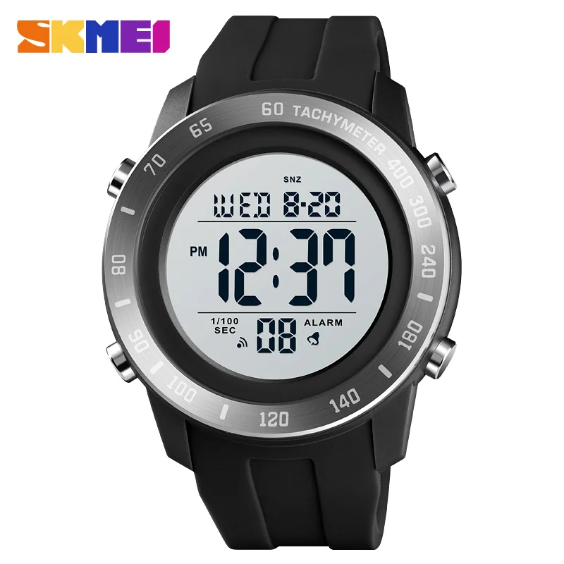 SKMEI 1524 Sports Wristwatches for Men Waterproof Military Big Dial Digital Mens Watch Countdown Alarm Clock 1426 Montre Homme