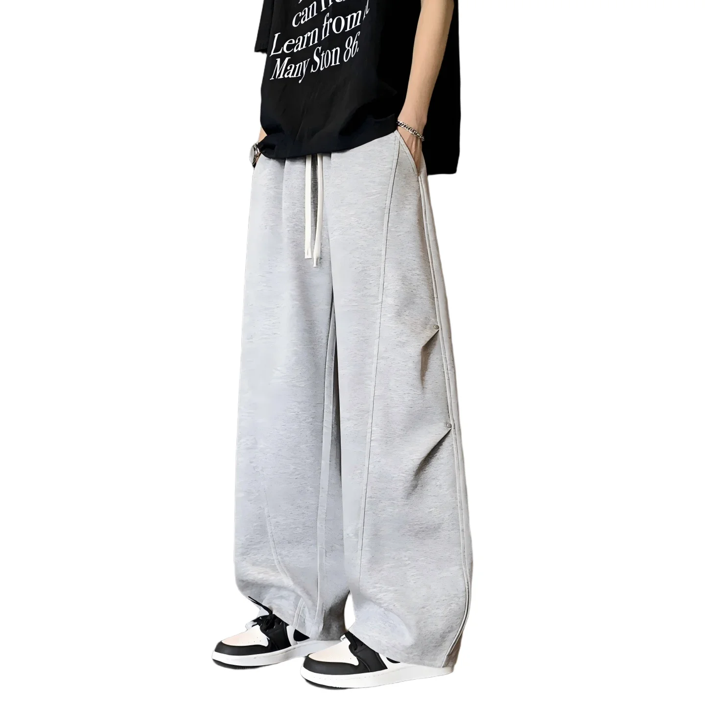 Men's Trendy Harem Pants Spring Autumn Loose Fit Cotton Blend Streetwear Joggers Casual Light Business Fashion Meets Comfort