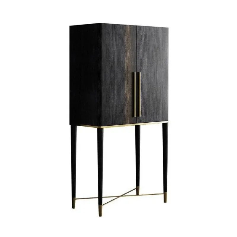 Nordic wood wine cabinet, simple modern living room TV cabinet side cabinet, small apartment household storage