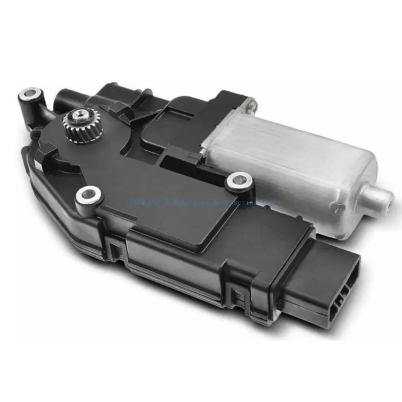 L5BC Sunroof Repair Motor Assembly 70450TA0A01 with Integrated Gear Drive, Metal Housing, Wiring Port and Mounting Points for