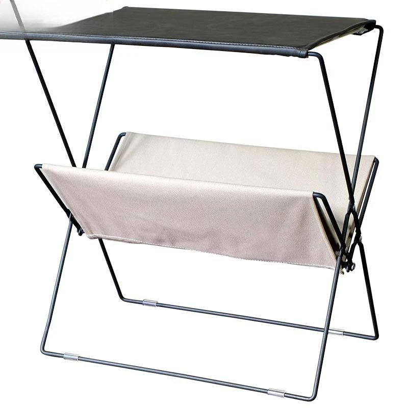 Small apartment living room coffee table, simple wrought iron table, sofa side table