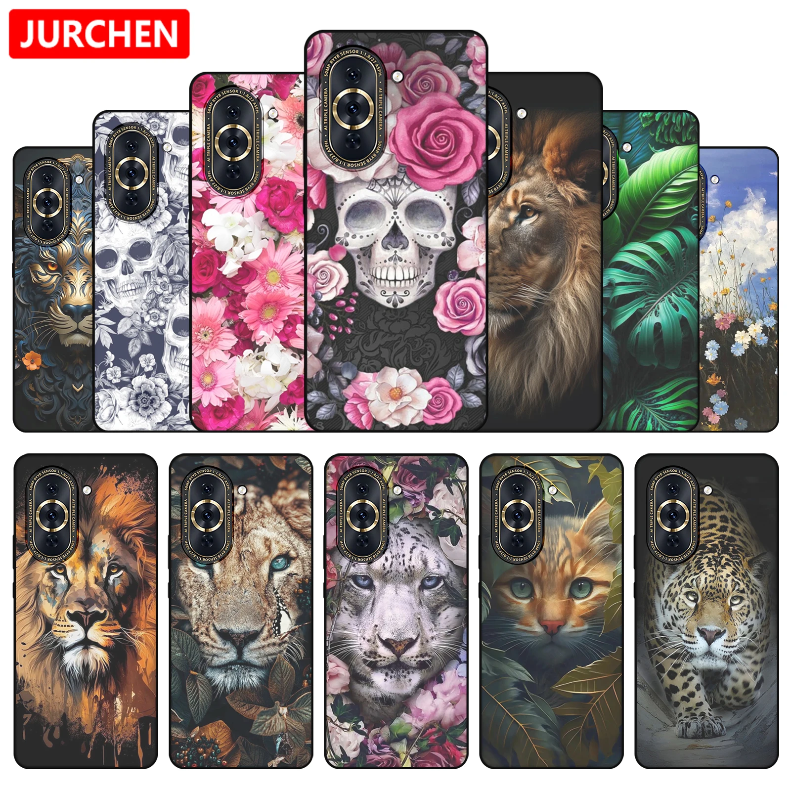 Silicone Case For Huawei Nova 10 Cute Cartoon Pattern For Huawei Nova10 Z Pro 10Z SE 10Pro 10SE CHA-AL80 GLA-AL00 NCO-AL00 Cover