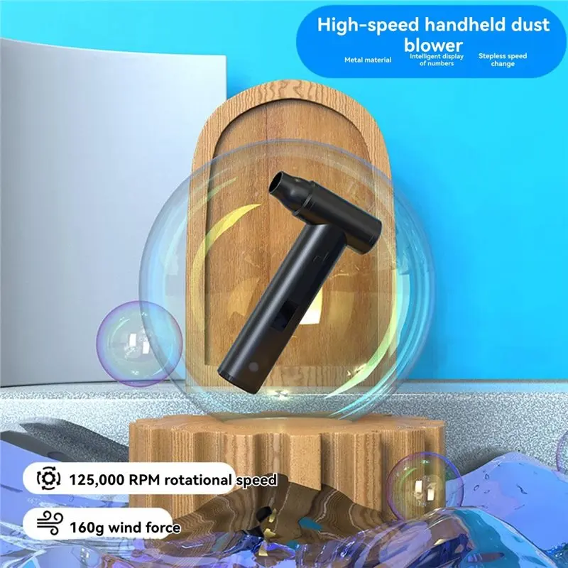 LED Display Brushless Jet Fan Mini Turbo Fan Electric Air Duster Dust Removal Jet Dry Blower-AA25