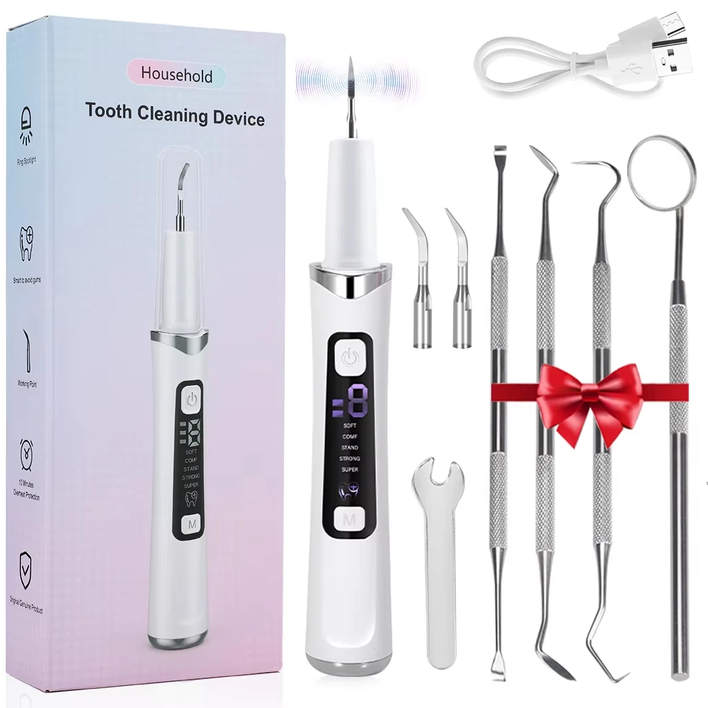 

Ультразвуковой электрический зубной скалер для удаления зубного камня, очиститель зубного налета, отбеливание зубов, удаление зубного камня, уход за полостью рта