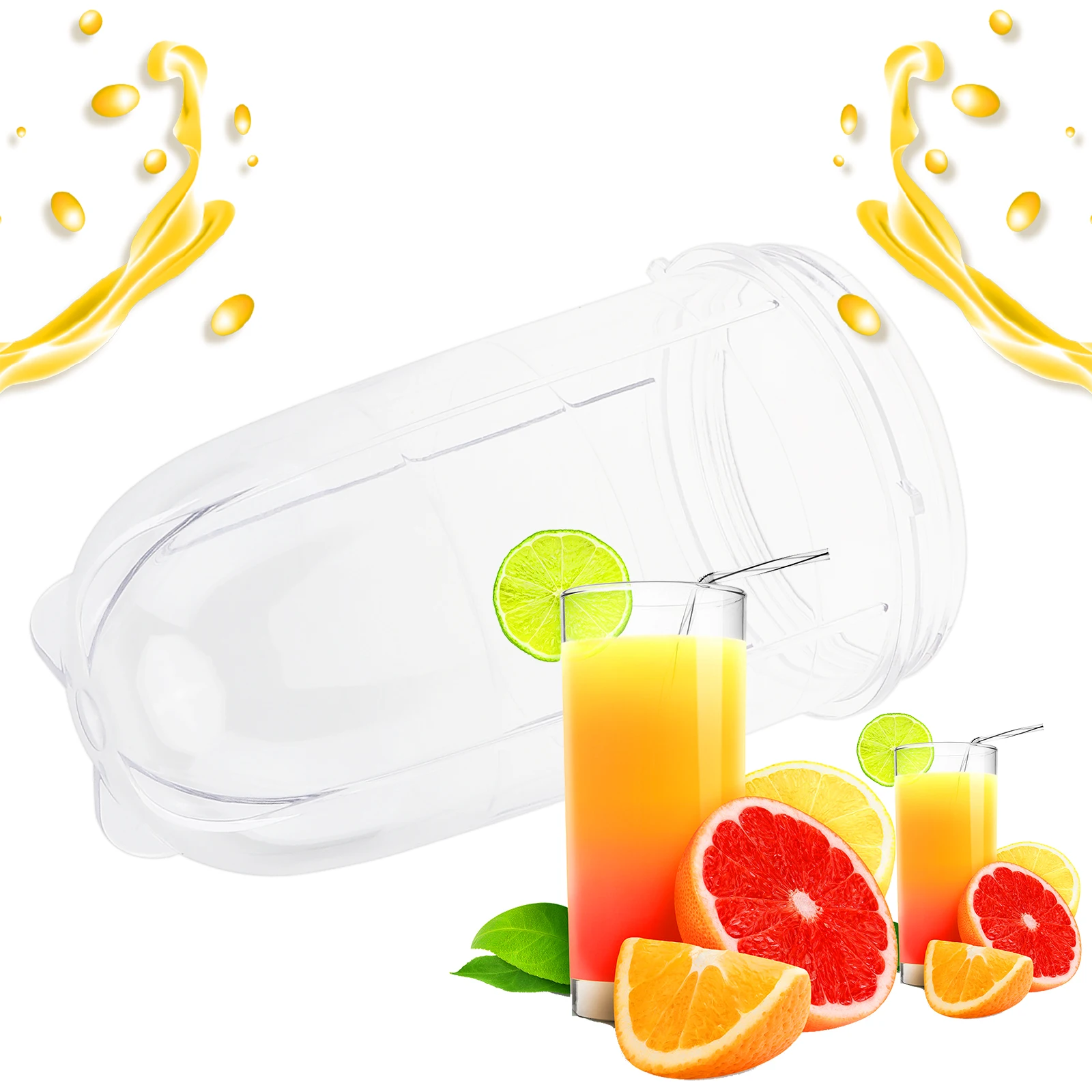 16OZ 250W Portable Transparent Juicer Mixer Cup Fit for Magic Bullet MB1001 Replacement Cup Juicer Accessories Tools