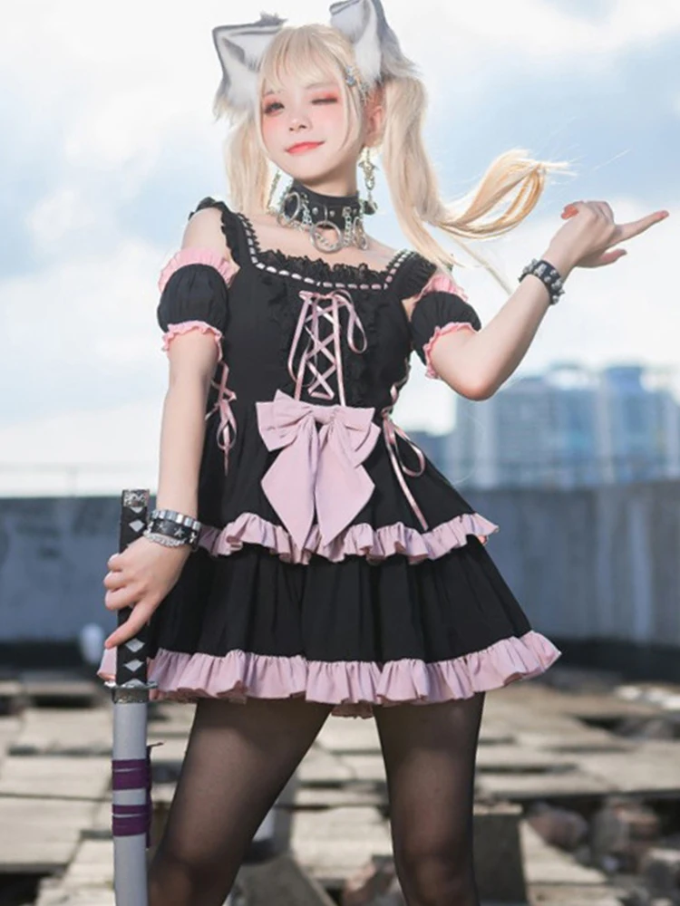 

Original Princess Lolita Dress Daily Spicy Girl Gothic Jsk Dark Halloween Cos Dress Sweet Lolita Dress