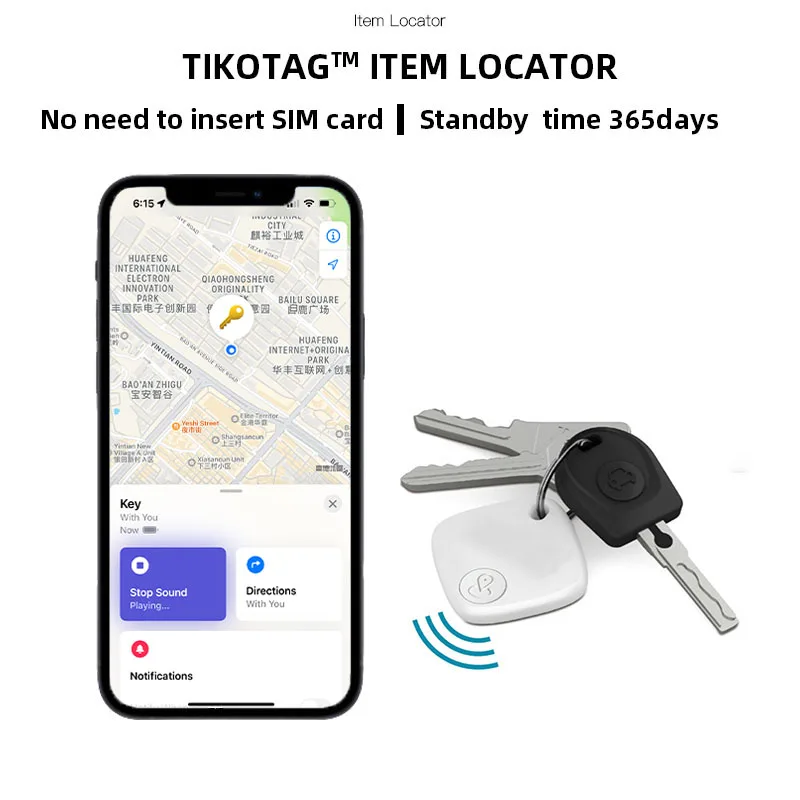 جهاز تتبع صغير بلوتوث من Xiaomi لجهاز Apple Find My Smart Tag Kid Pet Car GPS Lost Tracker Anti Lost Reminder Positioner