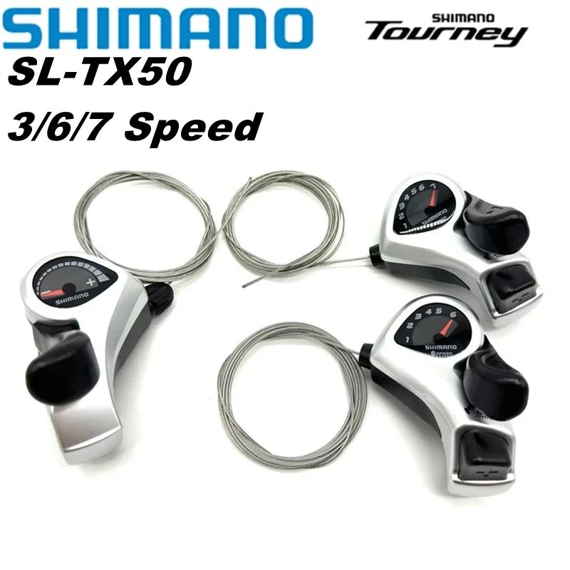 

Рычаг переключения передач Shimano Tourney TX50, Задний рычаг переключения передач для велосипеда, 3, 6, 7s, 18, 21S, переключатель переключения передач для горного велосипеда, левый/правый трос, 3x, 6, 3x7