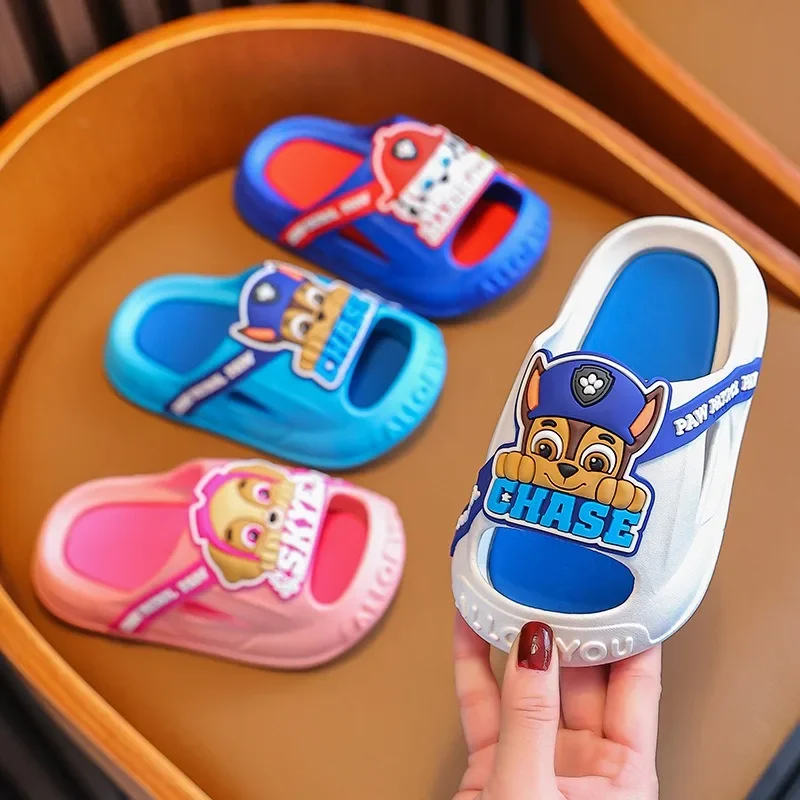 

PAW Patrols Children Slippers Kids Summer Cartoon Beach Shoes Boys Girls Baby Soft Sole Non-Slip Sandals Indoor Kawaii Slipper