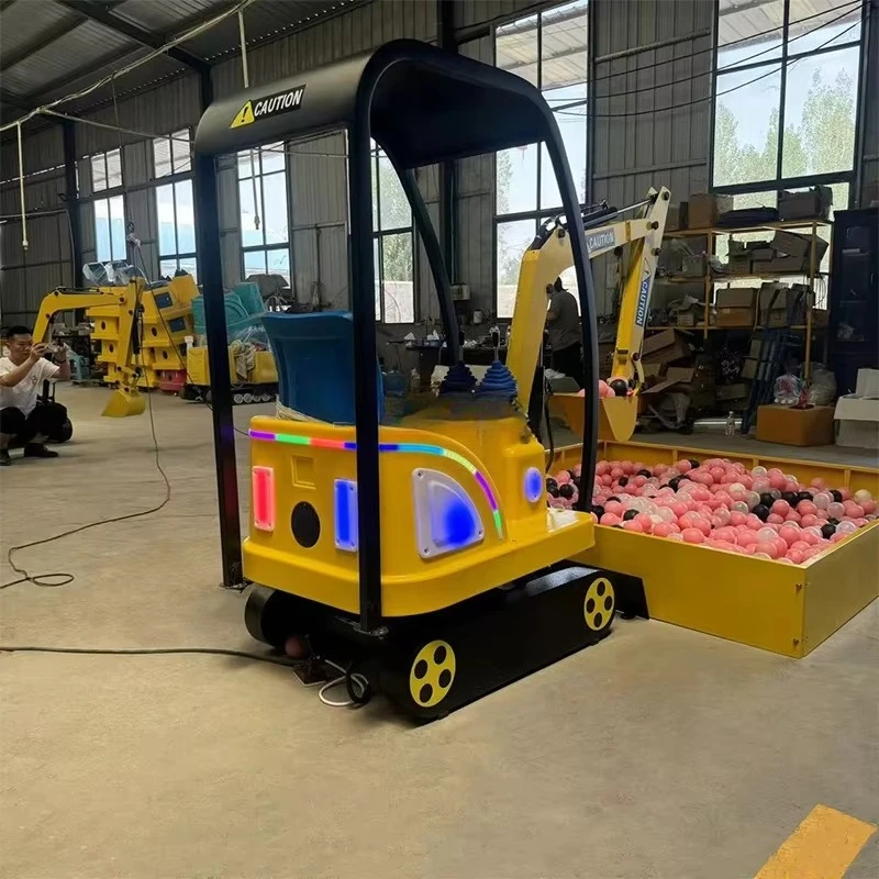 High-quality mini excavator emulator, suitable for children to use in amusement parks, coin-operated, new toy amusement