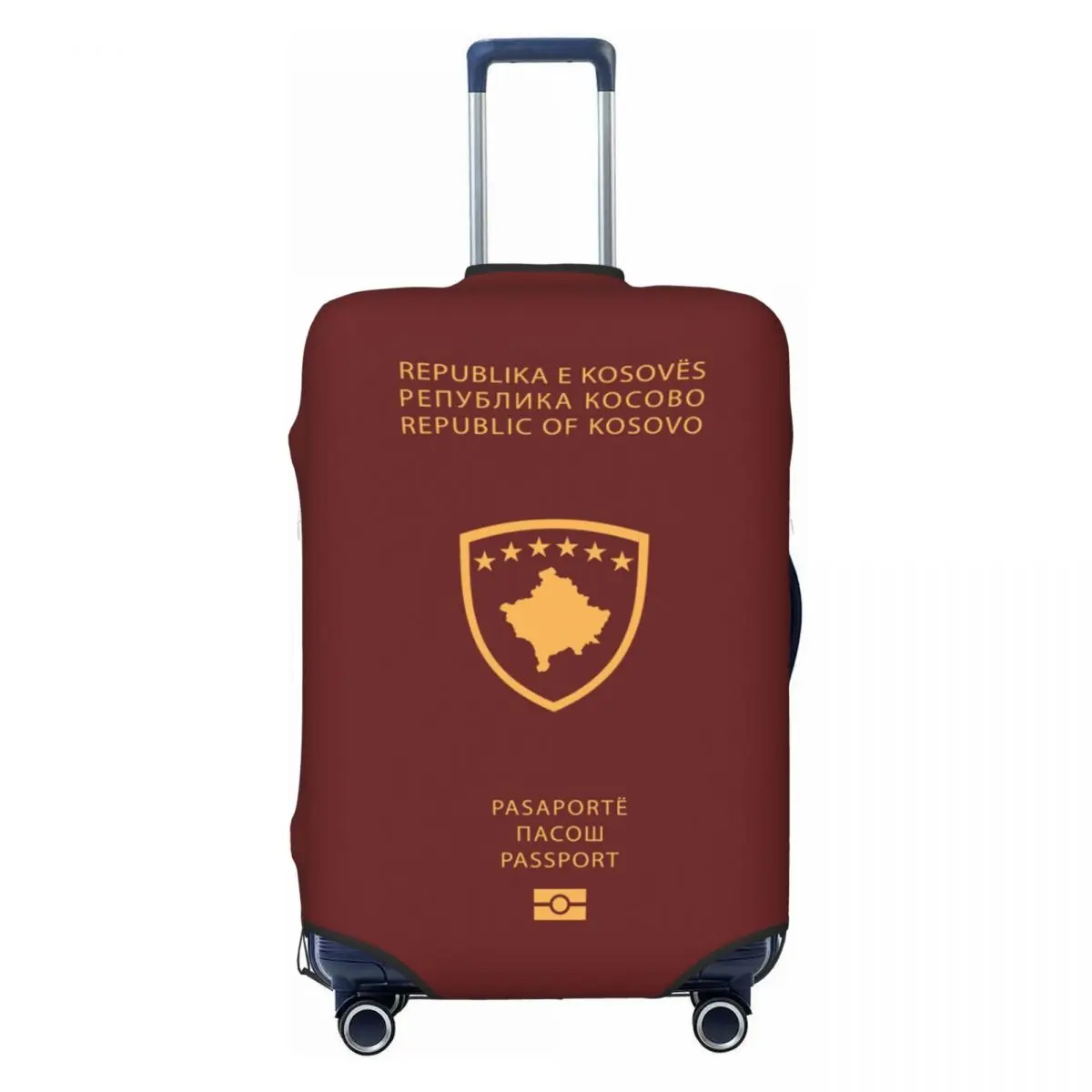 

Изготовленный на заказ чехол для багажа на паспорт Косово, забавный защитный чехол для чемодана, костюм для 18-32 дюймов