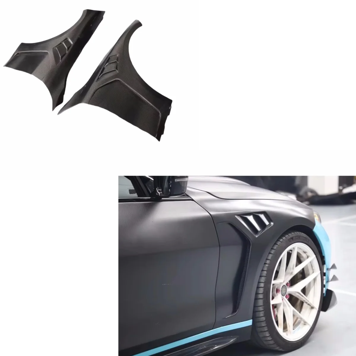 

Используется для модификации брызговика APN из сухого углеродного волокна для BMW M4 G82 G83