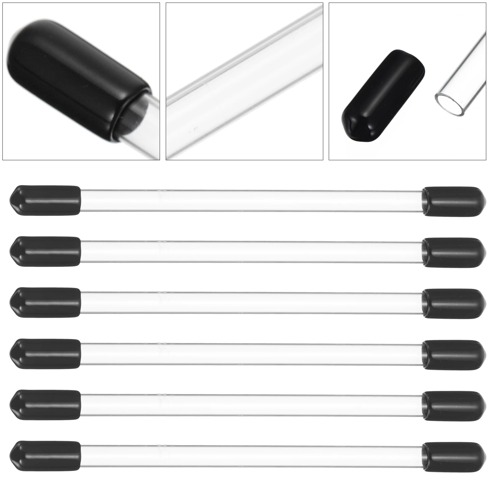 

12Pcs Incense Tube Transparent Acrylic Stick Holder Portable Storage Box Aroma Container Gift Packaging