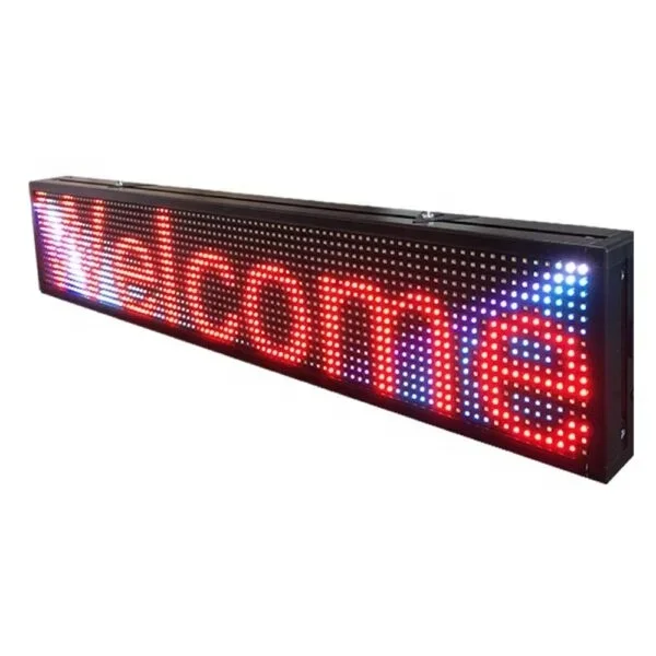 

led display advertising finished indoor full color outdoor door head scrolling word signboard subtitle screen