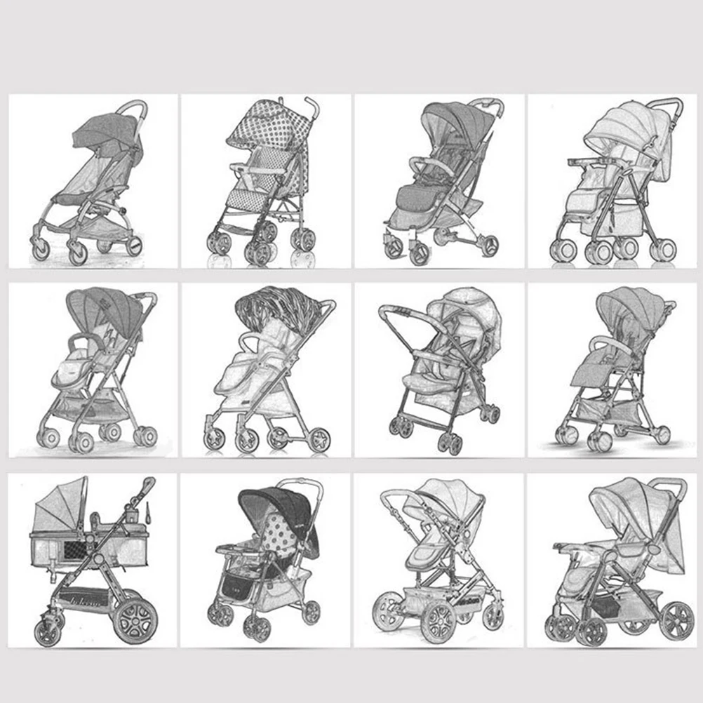 

Windproof Stroller Rain Cover Universal Baby Carriage Dustproof Spittle Proof For Outdoor Use Lightweight Foldable Fits Most