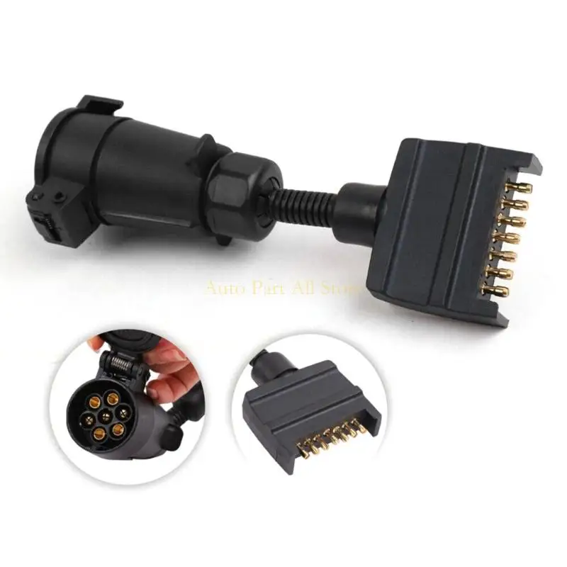 J0MA Strong 7 Pin Truck Truck Socket موثوقة نقل الطاقة عالي القوة ABS المقابس لتلبية احتياجات السحب في الهواء الطلق