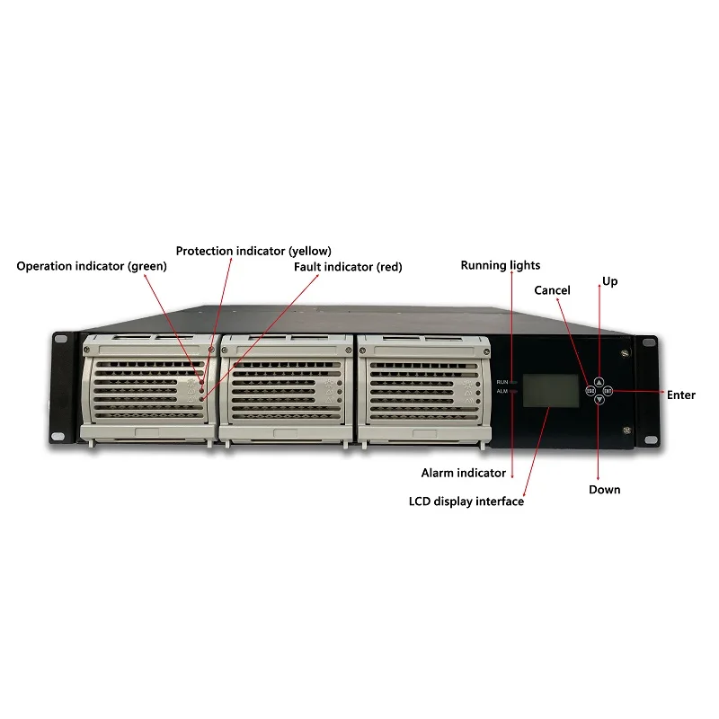 48v Rectifier System Telecom  Battery Charger 19 Inch Rack Mount Telecom DC Power Supply  6000w Rectifier System