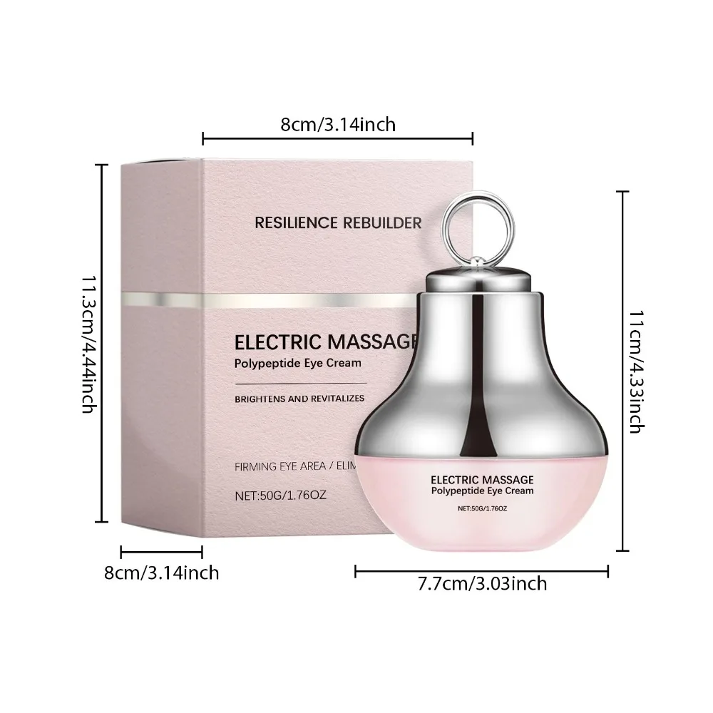 Crema de masaje eléctrica hidratante para ojos, crema de ojos reafirmante antiarrugas con vibración suave, crema para ojos, cuidado diario de la piel