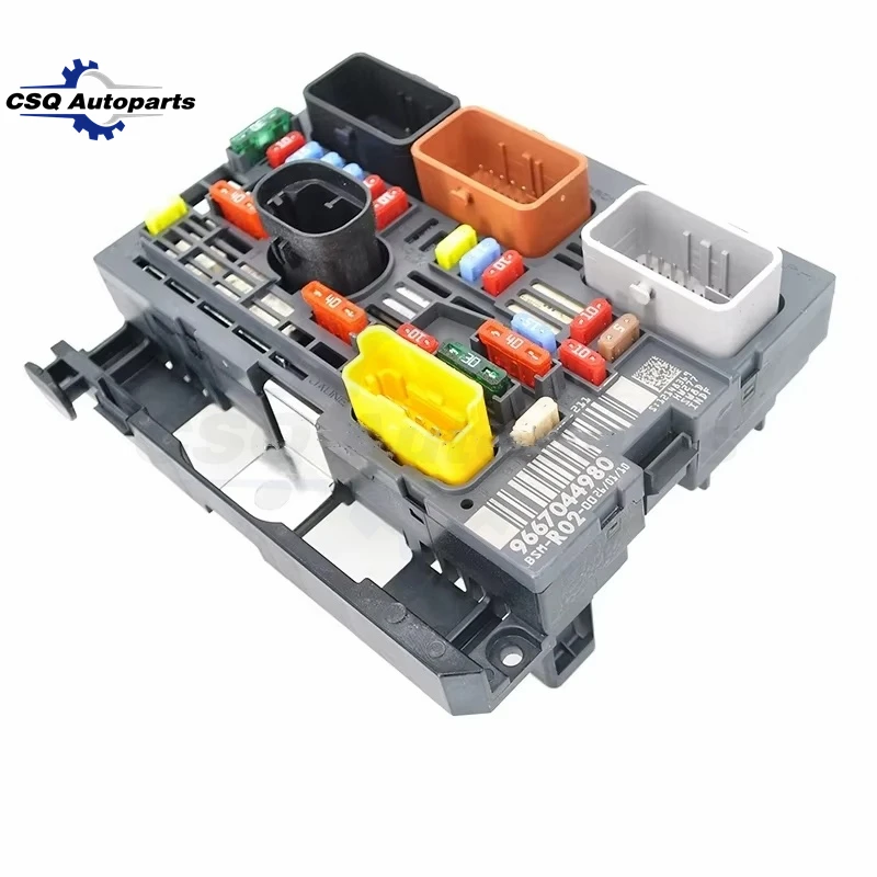 9667044980 9807028580 Engine Fuse Box Assembly BSM R02 Module For Peugeot 5008 407 3008 Citroen C4 Picasso C5 C6