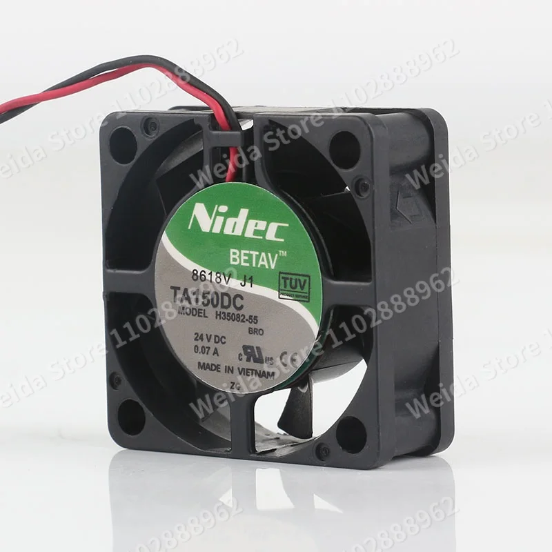 Original Nidec DC 24V 0.07A 4CM two-wire inverter Micro 40X40X15MM ultra-thin silent H35082-55 cooling fan