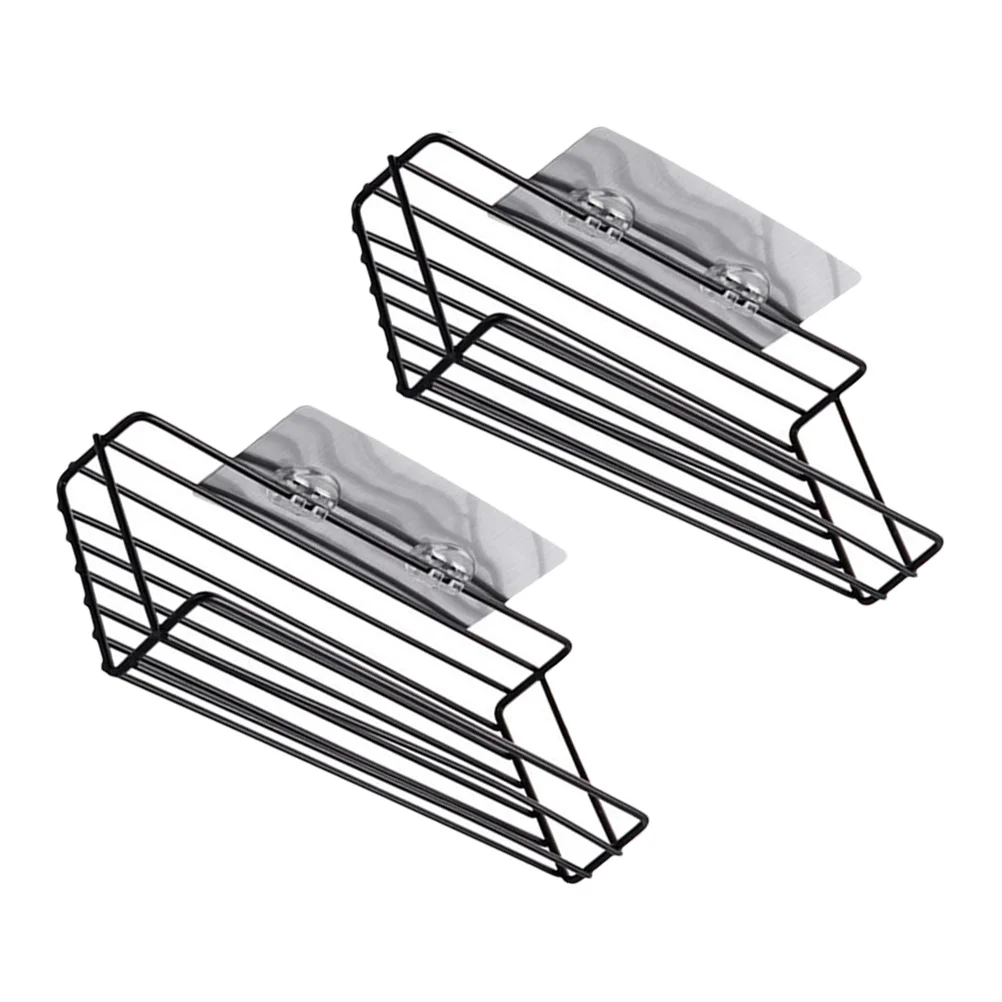 

2 Pcs Bathroom Storage Racks Hanging Shelf for Square Bathrooms Shelves Holders