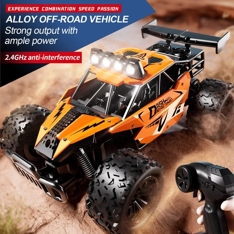 

TOPMAYA RC Car RC Drift Racing 1:16 Полная пропорция автомобиля Внедорожный сплав 2,4G Радио Высокоскоростные грузовики со светодиодной подсветкой для скалолазания