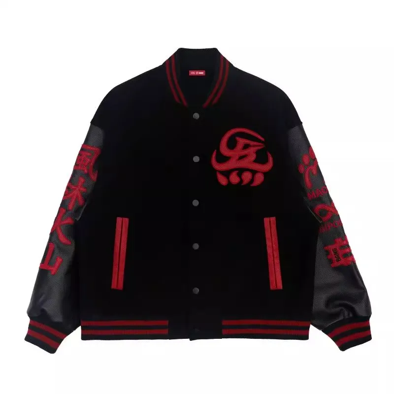 

Loose American Sle Sport Jaet for Couples Autumn Winter New Arrival Baseball Sweater Polyester Fiber 00% Outdoor Wear