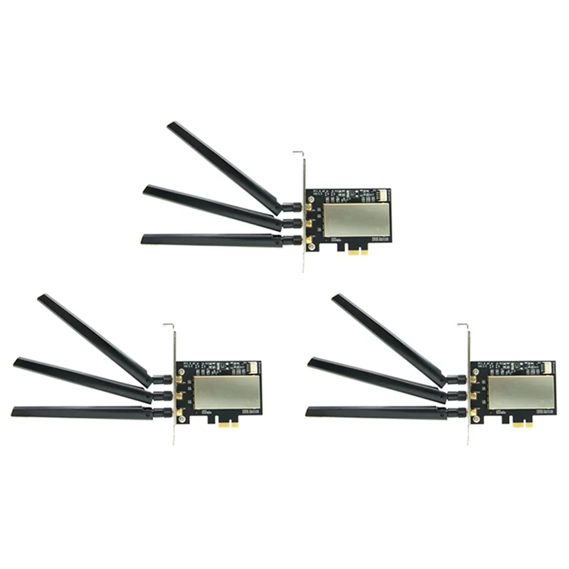 B23B 3X لـ Broadcom Bcm94360csax Bcm943602cs Bcm94331csax WLAN بطاقة سطح المكتب PCI-E محول محول + هوائي