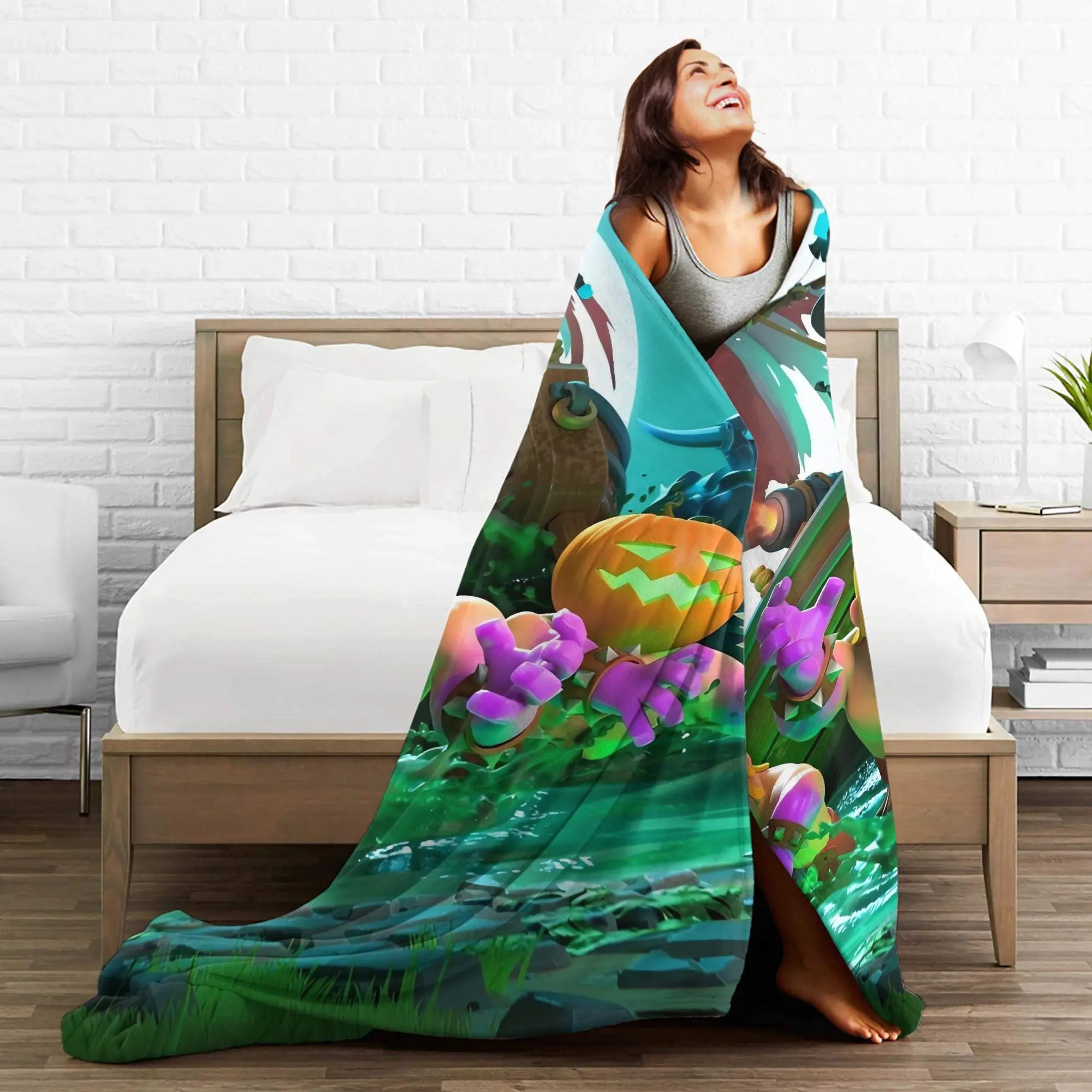 لعبة Clashs Royales الفانيلا بطانية دافئة لينة رمي بطانية لغرفة المعيشة نزهة الجدة المفرش أريكة غطاء سرير #4