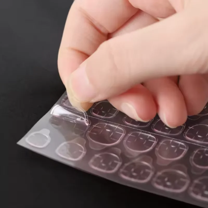 Double Side Glue Sticker Adhesive Tips Tape Water Proof Sticker Stonger Pink Sticker Nails Tabs Manicure Tools