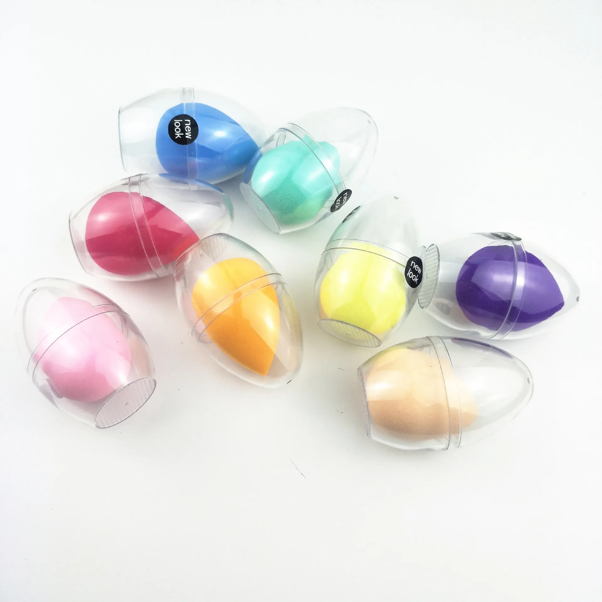 50 Stück individuelles Logo Soft Beauty Makeup Sponge Blender Vegan 3D Latexfrei für die tägliche Grundierung