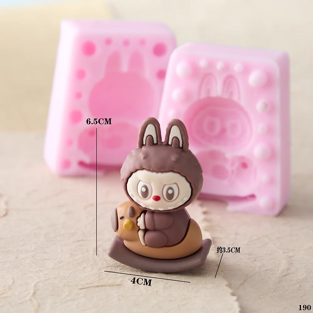 قالب سيليكون لابو ثلاثي الأبعاد رائع لصنع الشموع/الصابون بنفسك من لابوبو، طقم ديكور عطري، لوازم هدايا عيد الميلاد