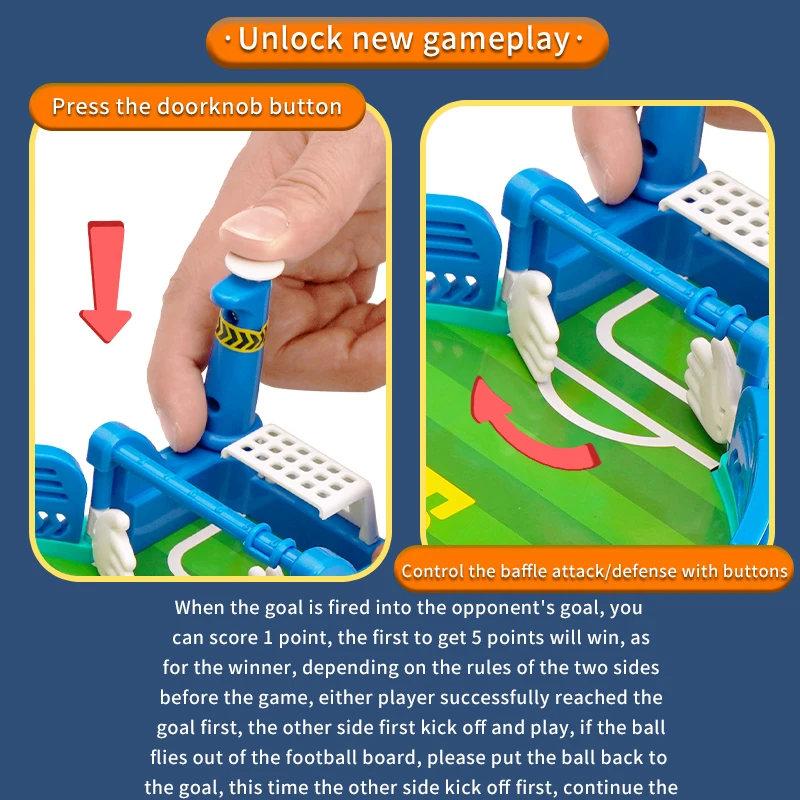 Juego de mesa de batalla de 2 Playesr, juegos de mesa de fútbol creativos, juego de mesa interactivo para padres e hijos para adultos, familia, Navidad