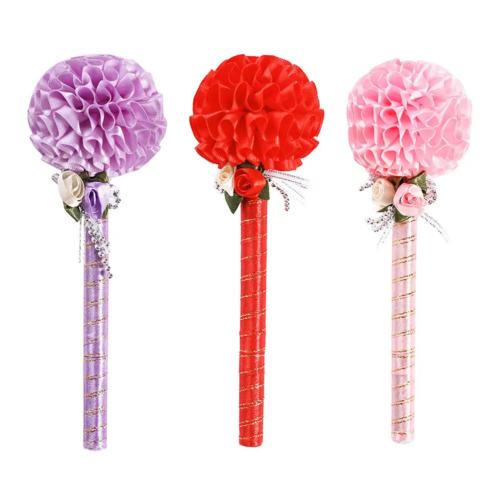 

1Pcs Ballpoint Wedding Signing Pen Flower Design Premium Material Easy Grip Guest Book Pen for Bridal Engagement Party Gift Pink