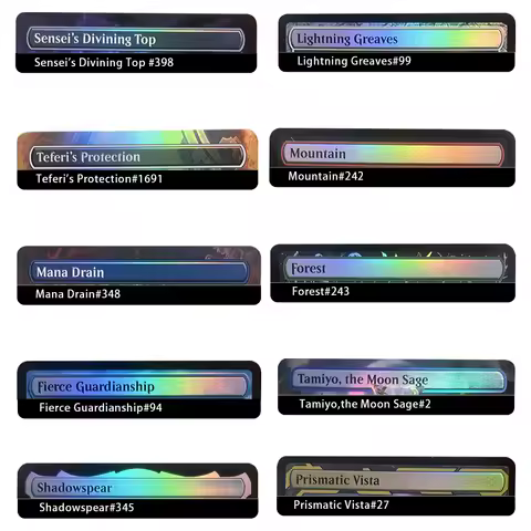 Customized high-quality cards black core paper self-made DIY magical deck card board game standard size Mana Drain Plains