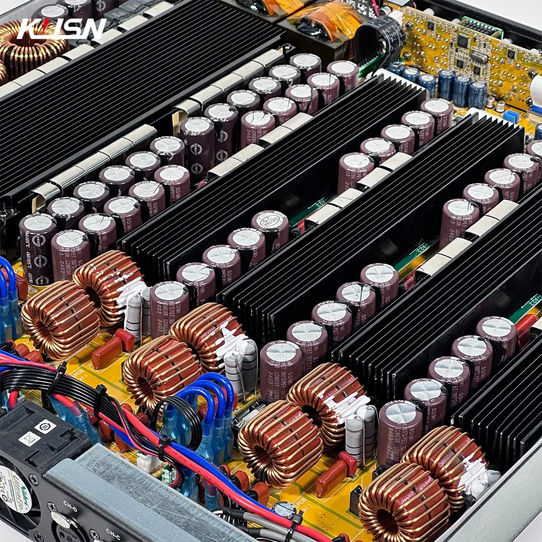 2500W x2 8 Ohm CLASS D 1U Professional Digital Amplifier Customizable Panel Logo High Large Performance Power Stereo Amplifier