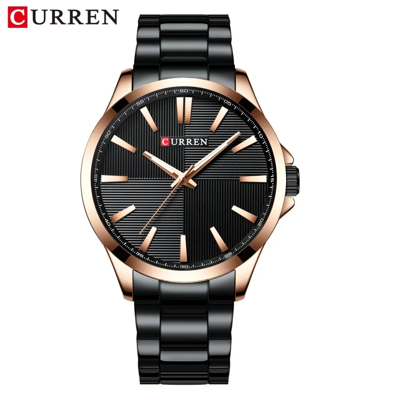 

CURREN 8322 Luxury Men Quartz Watch Waterproof Stainless Steel Strap Simple Design Business Casual Watches Male reloj hombre