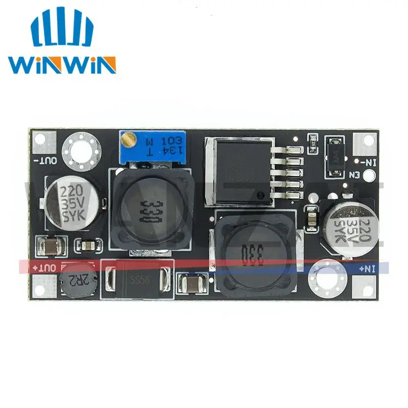 XL6019 (XL6009 upgrade) Automatic step-up step-down Dc-Dc Adjustable Converter Power Supply Module 20W 5-32V to 1.3-35V