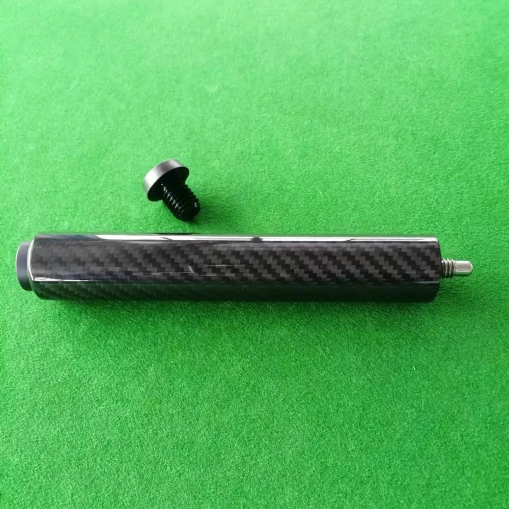 Full Carbon Fiber 3K Twill Glossy Billiard Pool Cue Extender Rod Lengthen Pole Elongated Stick Quick Joint Customize