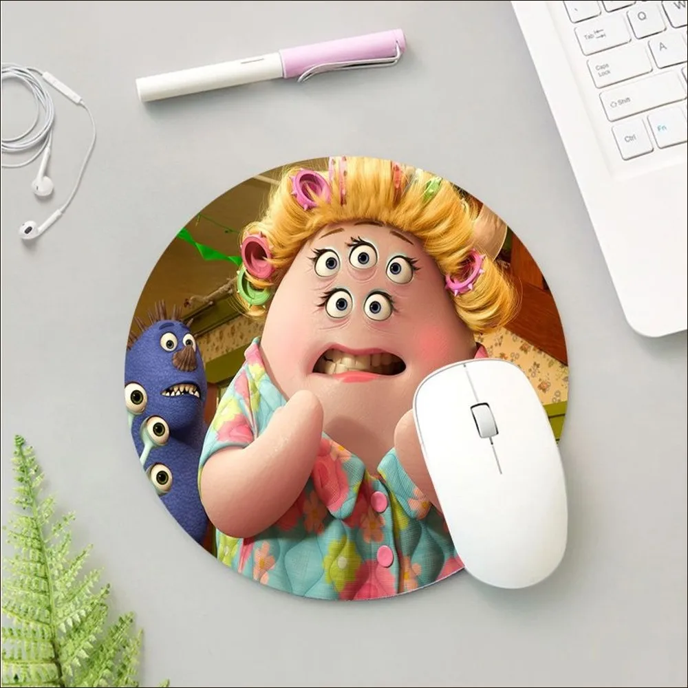 Disney Mmonster University Mousepad Small Round Speed Version Game Computer Keyboard Office Table Mat PC Laptop Mouse Mat