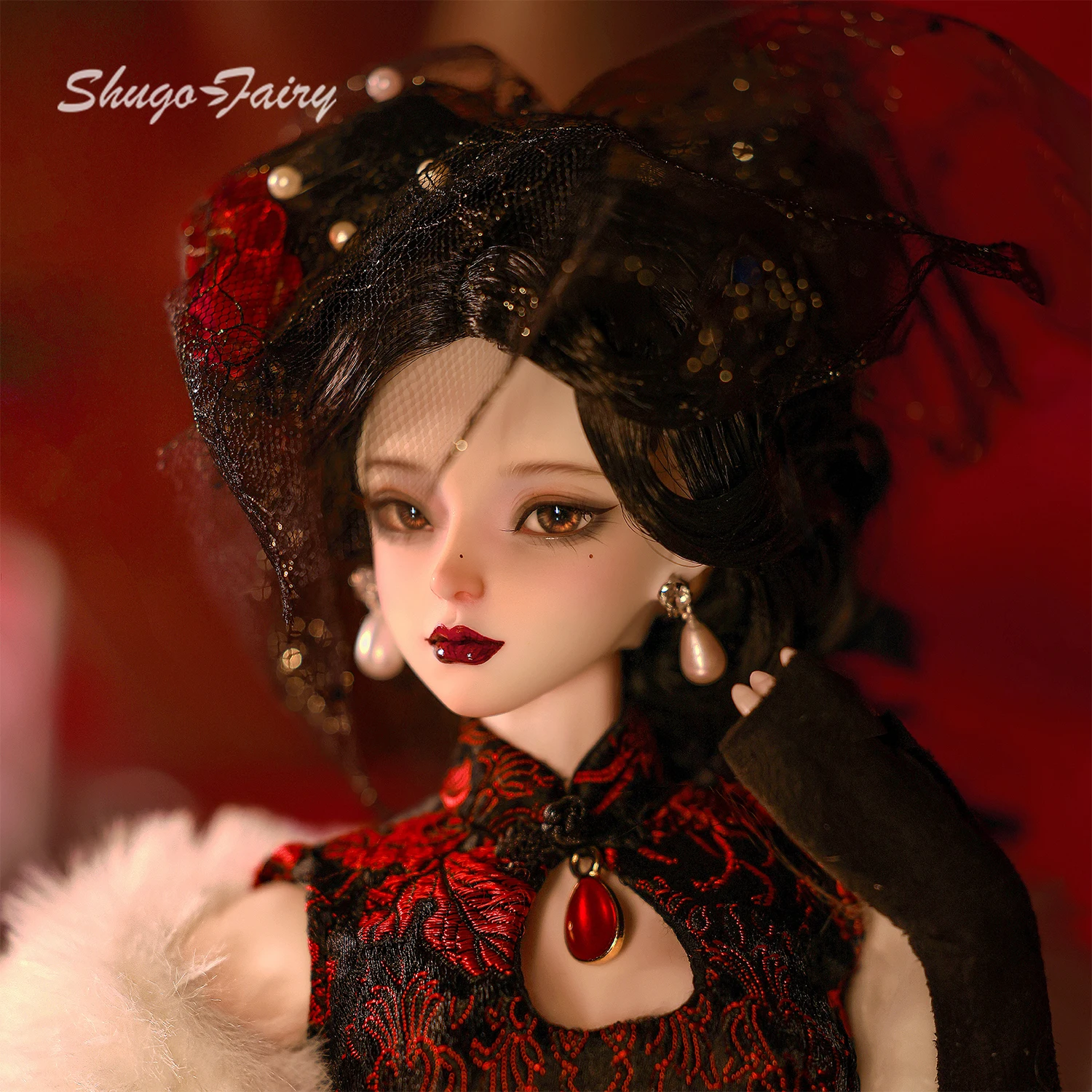 

ShugaFairy Cleo B 1/4 BJD Doll Elegant & Attractive Republic-era Chanteuse Full Set Curvy Body Collectible Art Figure
