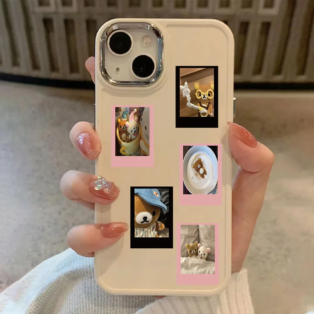 64 قطعة من ملصقات الكتابة على الجدران الإبداعية لبطاقة بولارويد سهلة الدب، جراب هاتف للتزلج على الجيتار، ملصقات تزيين مقاومة للماء #3