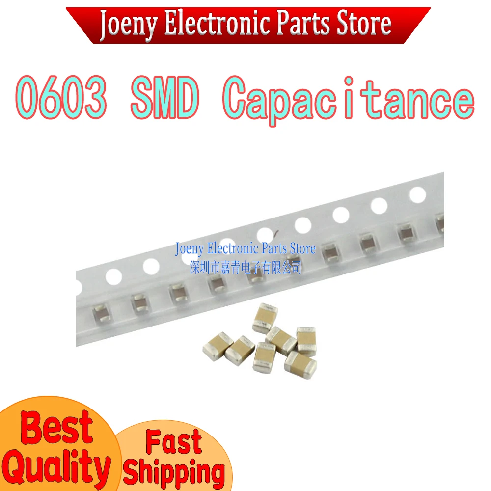 0603 SMD capacitance 1pF 1.2pF 1.8pF 2pF 2.2pF 2.5pF 2.7pF 3pF 3.3pF 3.6pF 3.9pF 4pF 4.7pF 5pF 5.6pF 6pF 6.8pF 7pF 8pF 8.2 9 10