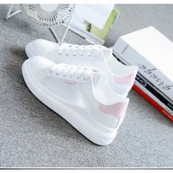 2024 Women Sneakers Shoes Female Breathable Students Casual Shoes Sports for Girl Flat Mesh White Shoes Vulcanize   sneakers