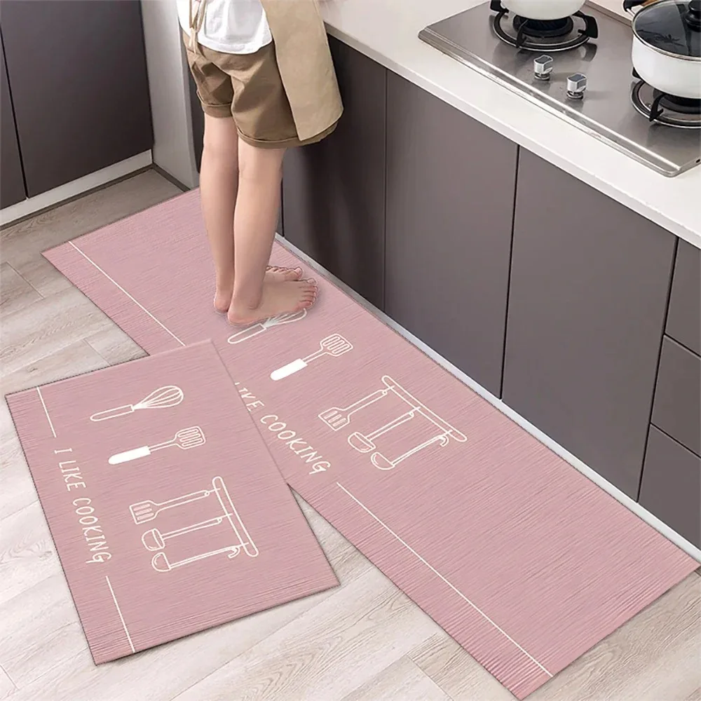 

Non-slip Kitchen Carpet Home Decoration Mat Oil-proof Waterproof PVC Runner Rugs Long Strip Mats Anti-slip Rug Alfombra Cocina