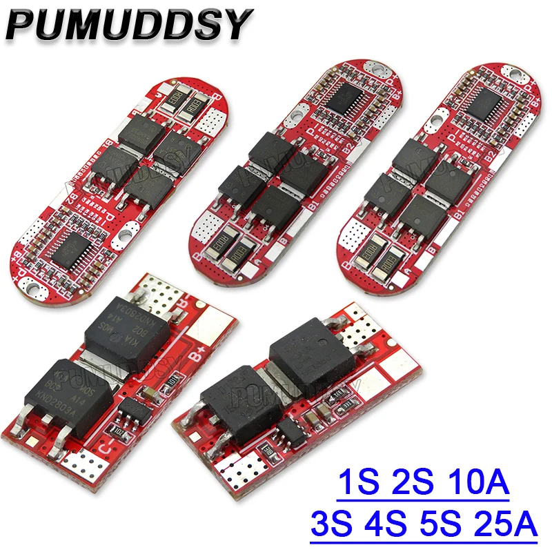 1S 2S 3S 4S 5S 10A/20A BMS 18650 Li-ion Lipo Lithium Battery Protection Circuit Board Module Pcb Pcm 18650 Lipo Bms Charger