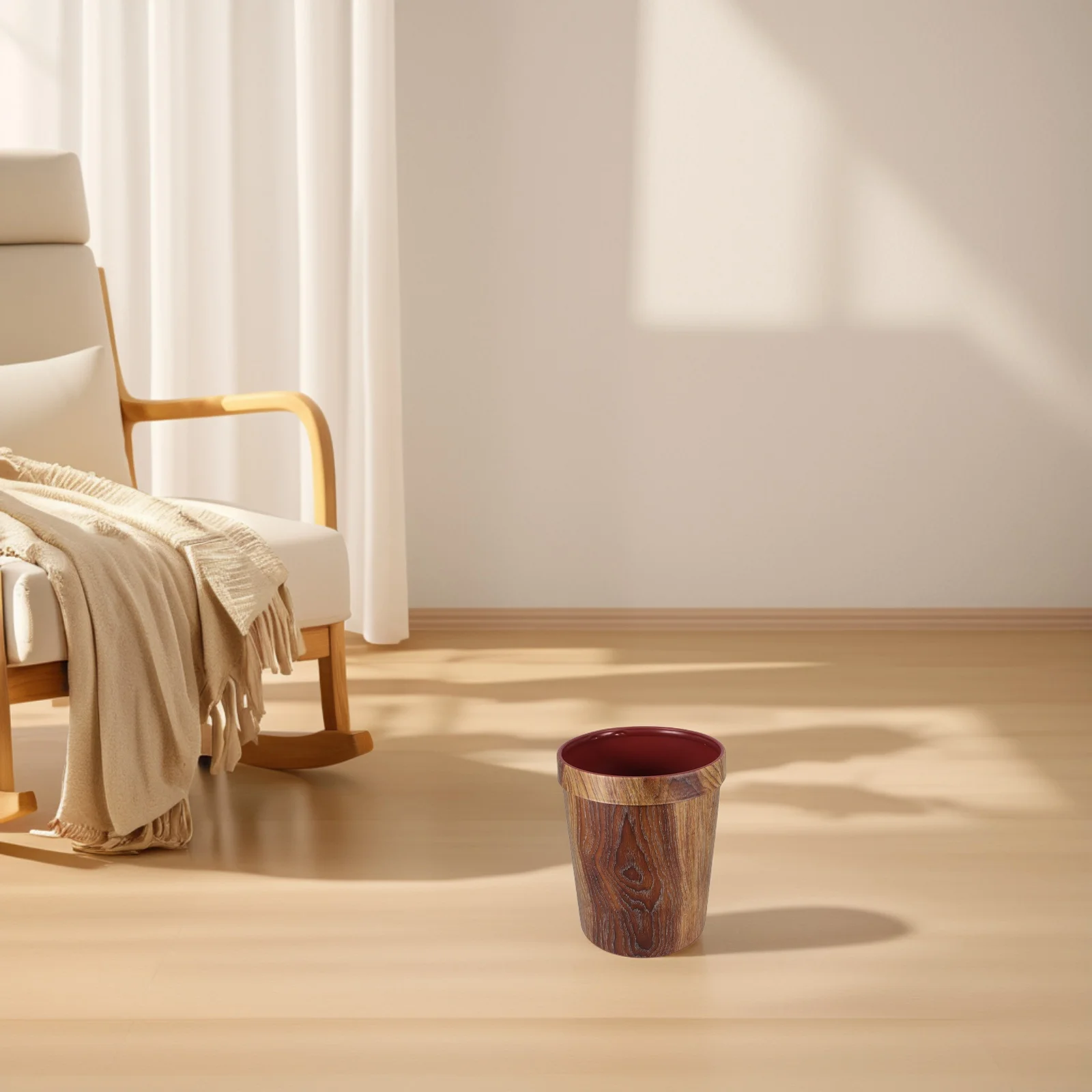 

1pc Holder Trash Can Premium Plastic Waste Bin Large Opening For Bathroom Kitchen Bedroom Home Waste Bin Use