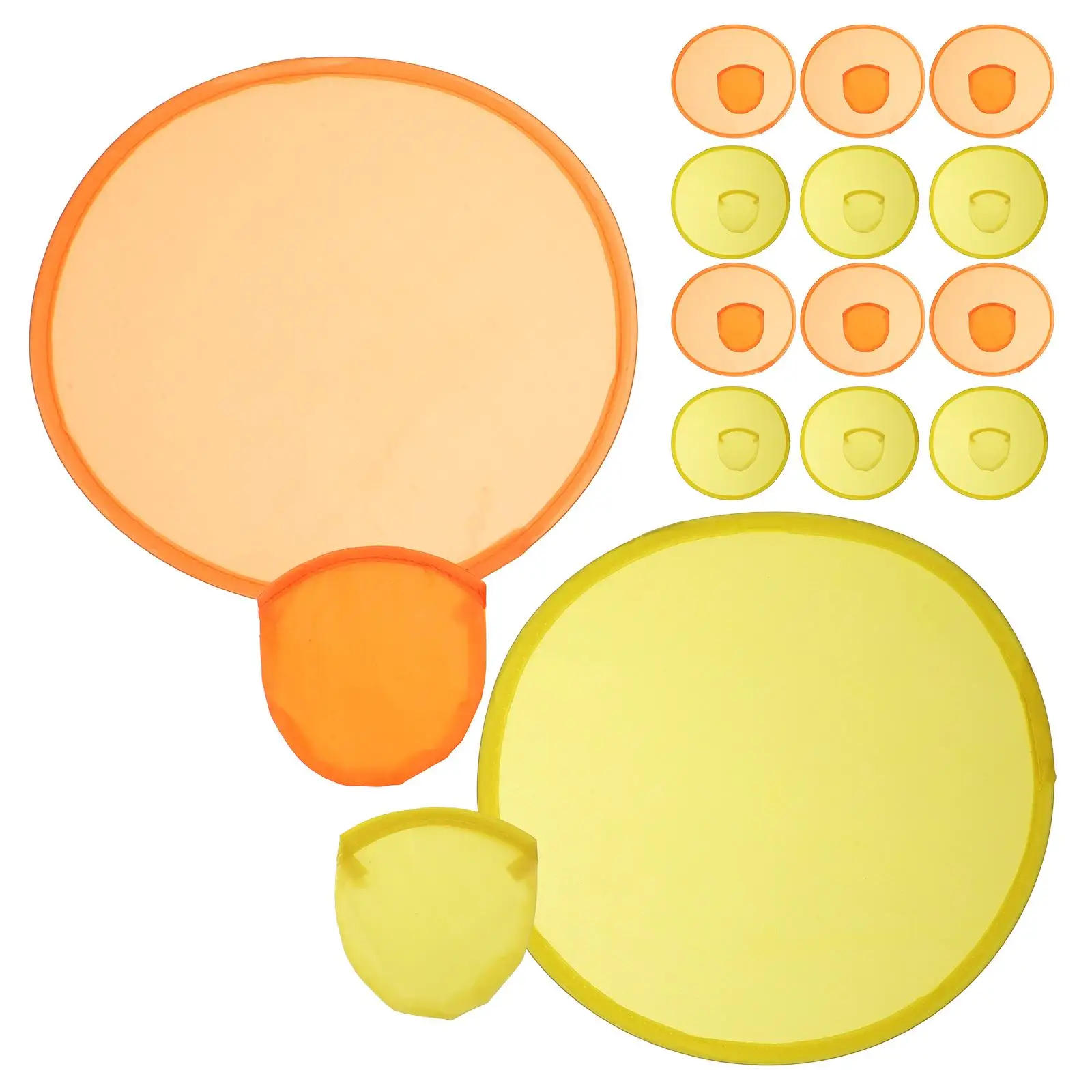 

16 шт. круглый вентилятор, складной летающий диск, 190 т, полиэфирная ткань, легкий, прочный, для путешествий, для детей, кемпинга, пикника, пляжа